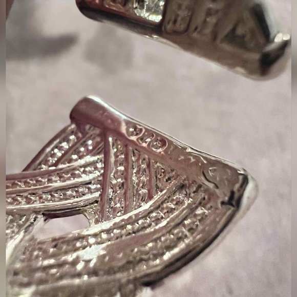 Elegant 925 Silver Braided Jewelry Set - Picture 4 of 4